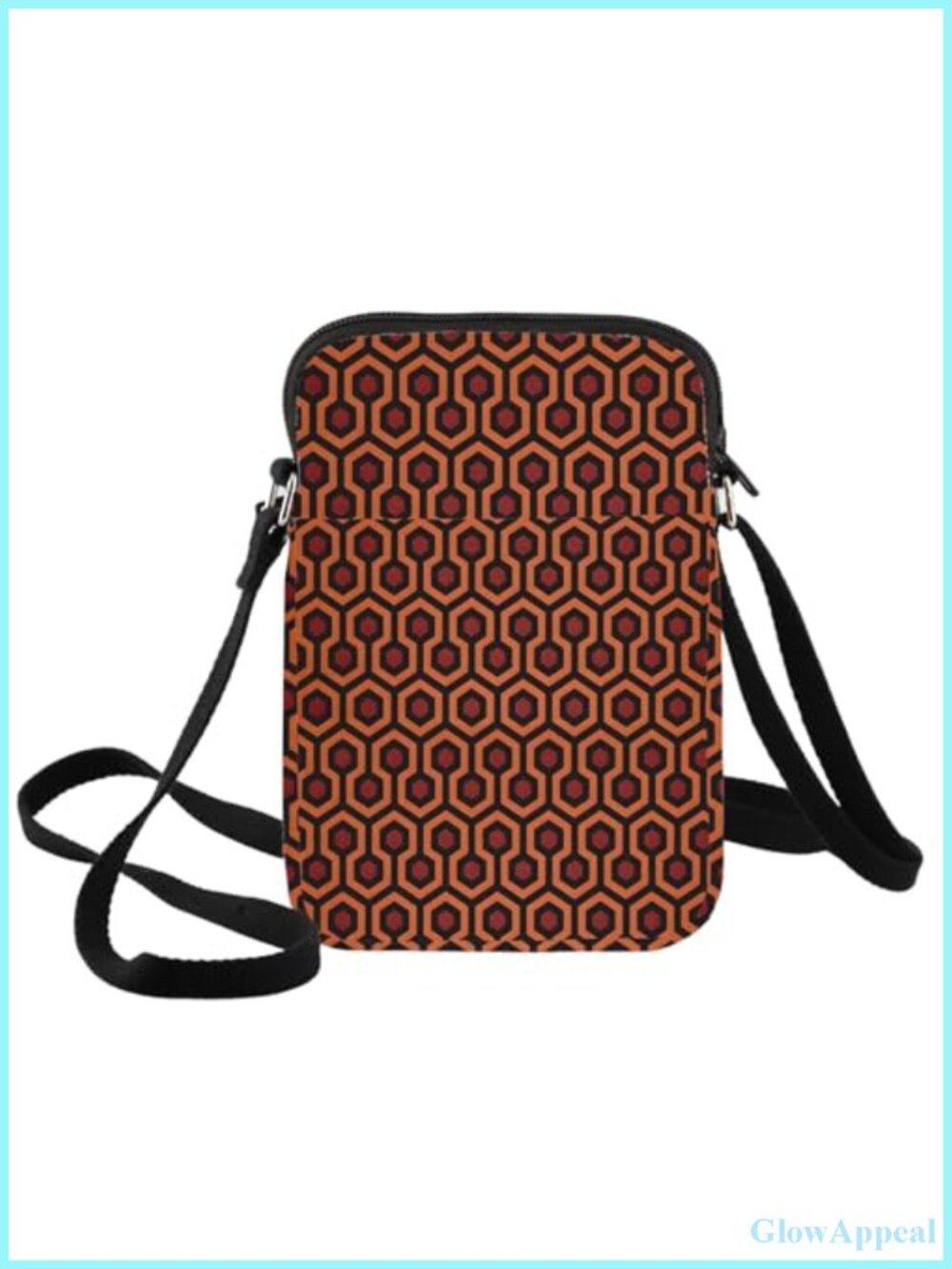 Vintage Hotel Crossbody Bag Cotton Canvas Horror Messenger Shoulder Bag